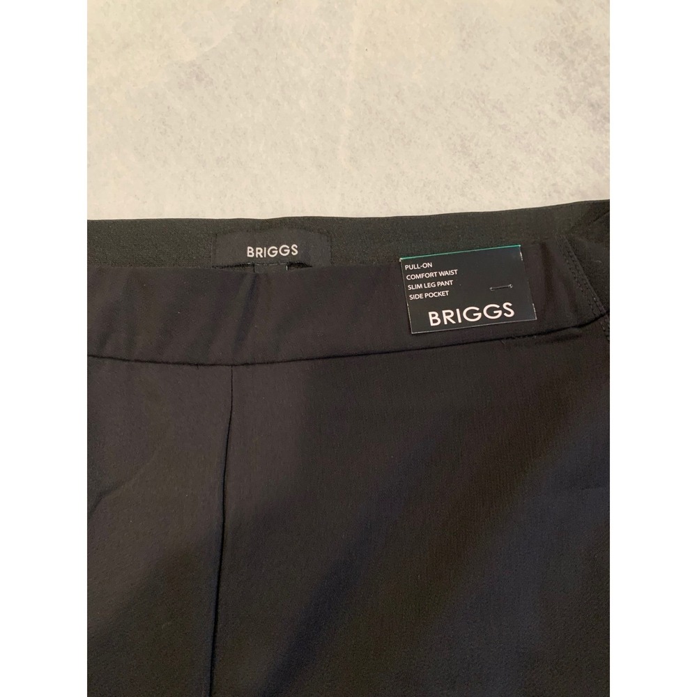 NWT Slim Leg Pull-On Pant XL Black Stretch Quiet Luxury Professional Womens work - Picture 10 of 10